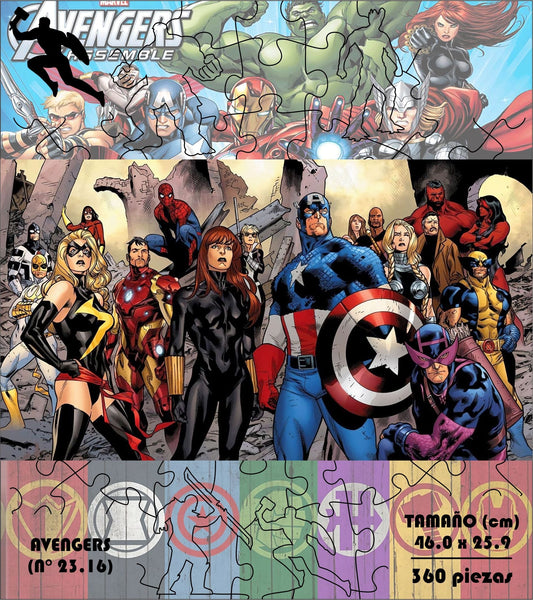 Rompecabezas Pers.Avengers C:23.16 Puzzles Peru - ROMPECABEZAS