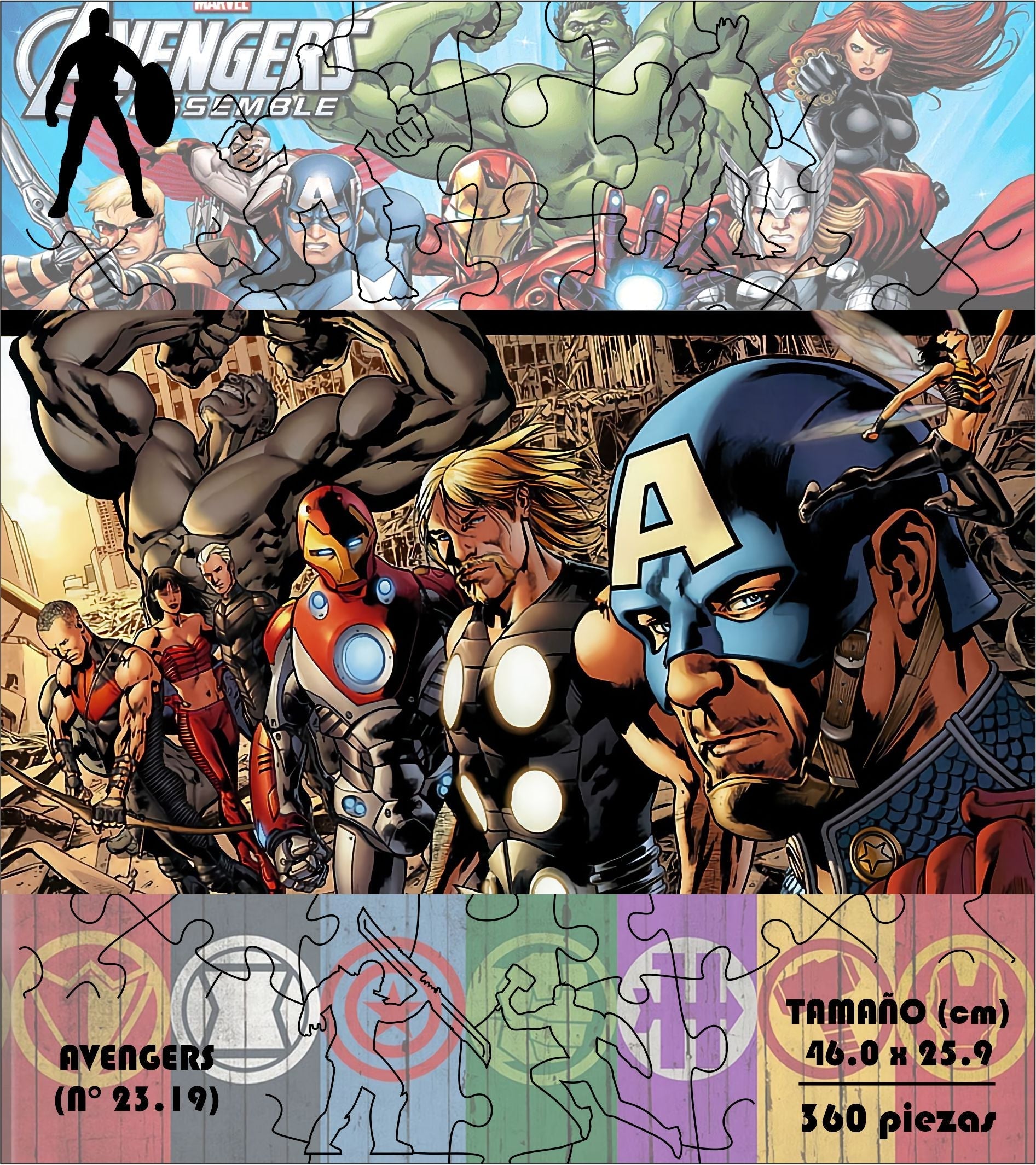 Rompecabezas Pers.Avengers C:23.19 Puzzles Peru - ROMPECABEZAS