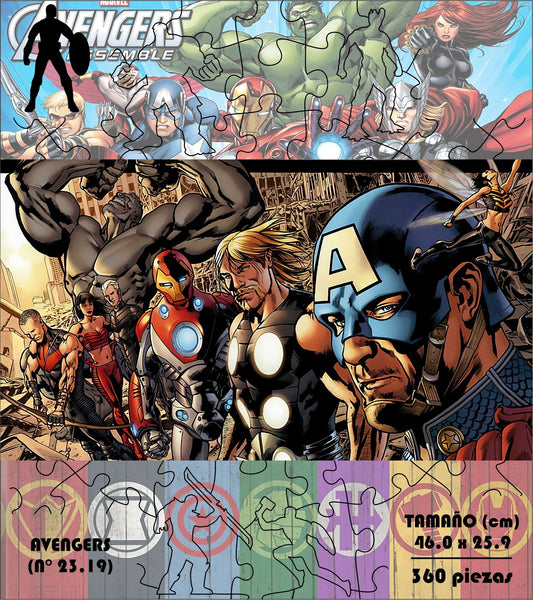 Rompecabezas Pers.Avengers C:23.19 Puzzles Peru - ROMPECABEZAS