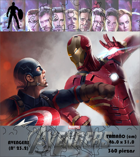 Rompecabezas Pers.Avengers C:23.2 Puzzles Peru - ROMPECABEZAS