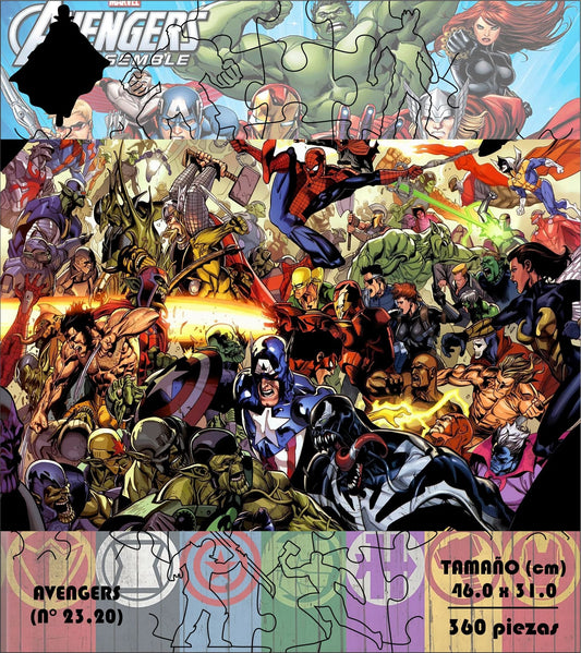 Rompecabezas Pers.Avengers C:23. Puzzles Peru - ROMPECABEZAS