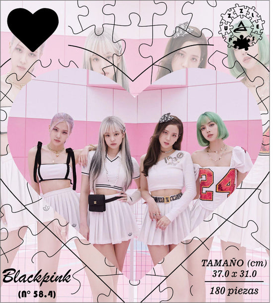 Rompecabezas Pers.Black Pink C:58.4 Puzzles Peru - ROMPECABEZAS