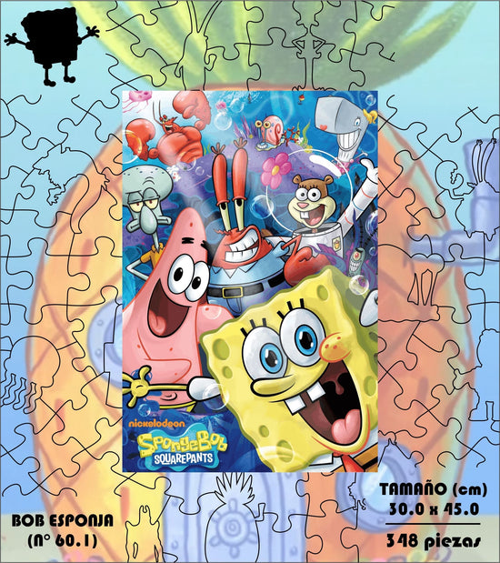Rompecabezas Pers.Bob Esponja C:60.1 Puzzles Peru - ROMPECABEZAS