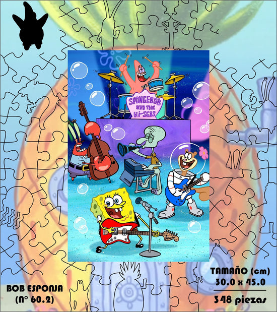 Rompecabezas Pers.Bob Esponja C:60.2 Puzzles Peru - ROMPECABEZAS