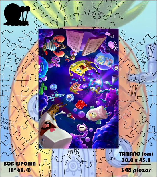 Rompecabezas Pers.Bob Esponja C:60.4 Puzzles Peru - ROMPECABEZAS
