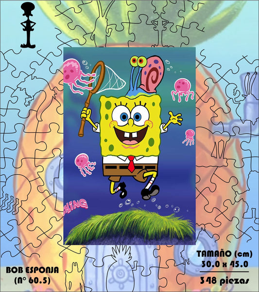 Rompecabezas Pers.Bob Esponja C:60.5 Puzzles Peru - ROMPECABEZAS