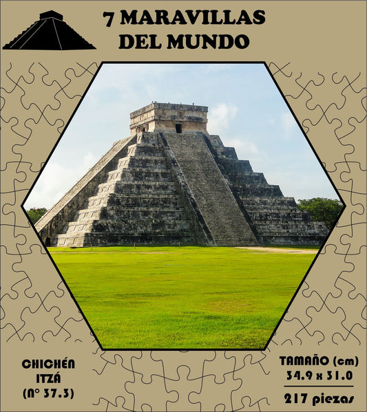 Rompecabezas Pers.Chichen Itza C:37.3 Puzzles Peru - M- 217 Pzas / 7 Maravillas - ROMPECABEZAS