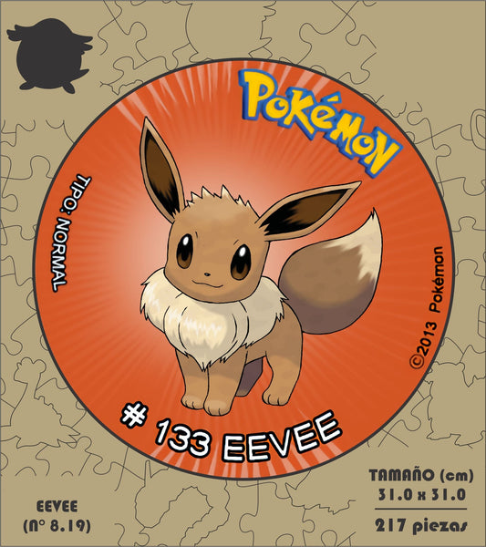 Rompecabezas Pers.Evee de 217 Piezas C:8.133 Puzzles Peru - Animes / Pokemon / 217 - ROMPECABEZAS