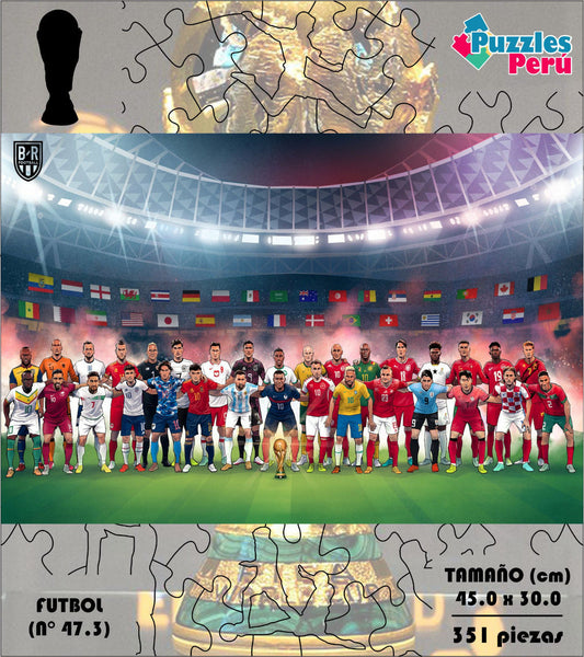 Rompecabezas Pers.Futbol C:47.3 Puzzles Peru - M- 351 Pzas / Futbol - ROMPECABEZAS