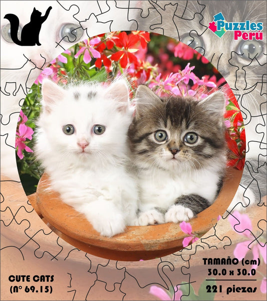 Rompecabezas Pers.Gatitos C:69.15 Puzzles Peru - M- 224 Pzas / Gatitos - ROMPECABEZAS