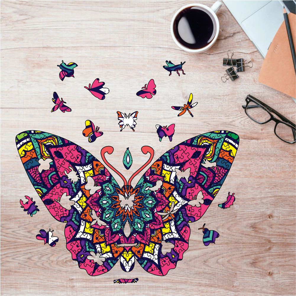 Rompecabezas Pers.Mariposa C:41 Puzzles Peru - M- 238 Pzas / Animales - ROMPECABEZAS
