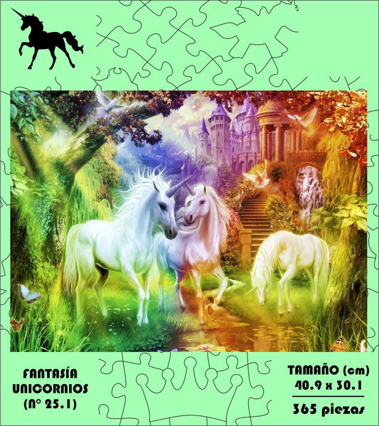 Rompecabezas Pers.Unicornios C:25.1 Puzzles Peru - ROMPECABEZAS