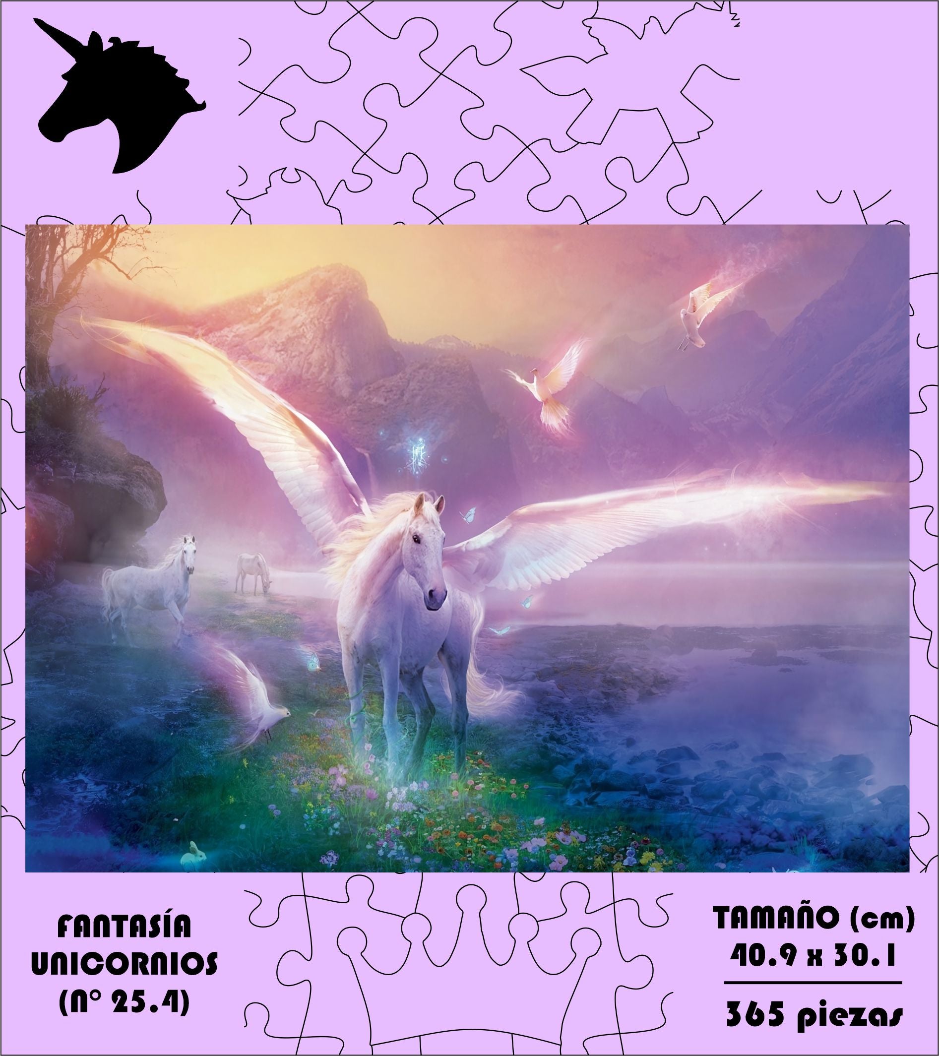 Rompecabezas Pers.Unicornios C:25.4 Puzzles Peru - ROMPECABEZAS