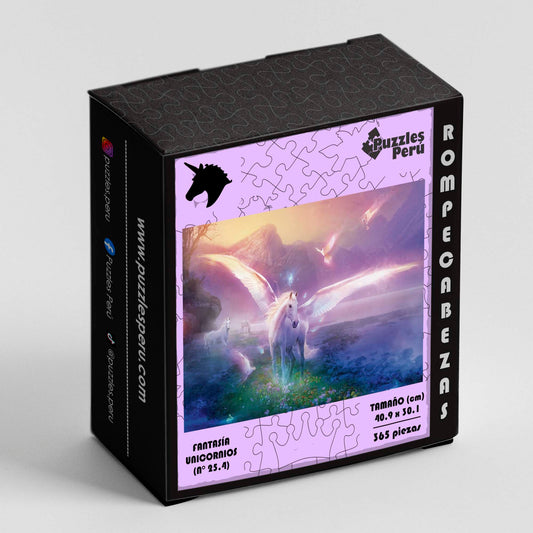 Rompecabezas Pers.Unicornios C:25.4 Puzzles Peru - M- 365 Pzas / Fantasia - ROMPECABEZAS